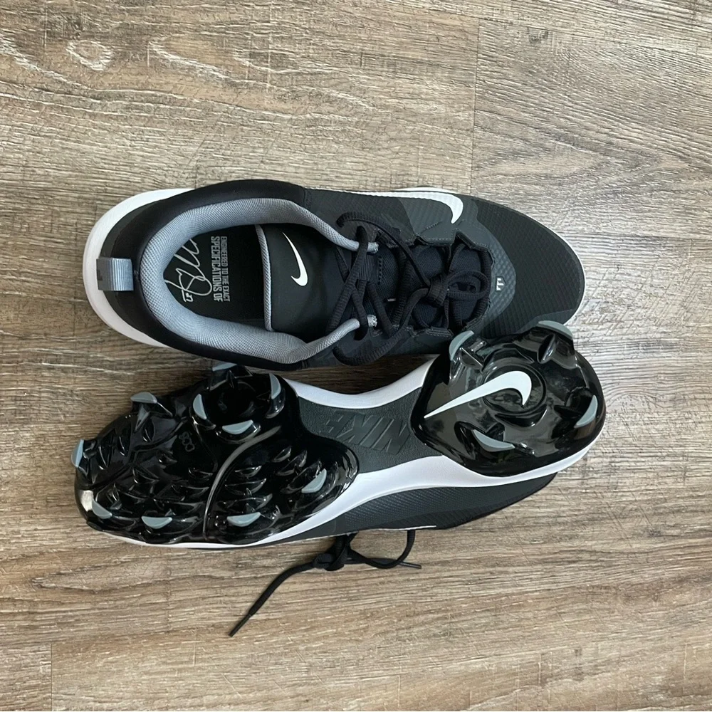 Nike Mens Force Trout 9 Pro MCS Baseball Cleats Black Sz 15 FB2908-001